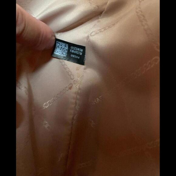 Michael Kors Carter MK Monogram Rose Floral Vanilla Large Tote Bag Purse AB-2012 - Picture 12 of 15